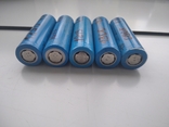 Акумулятори Li-Ion, тип18650, колір синій, 5шт., фото №3