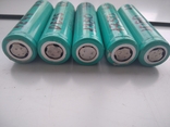 Акумулятори Li-Ion, тип18650, колір сіро-блакитний, 5шт., фото №3