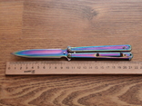 Нож балисонг бабочка Shaf A822 Цветной кирпич 22 см, фото №3
