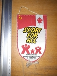 Вымпел СССР Канада Спорт для всех 1991 г., фото №3