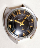 Pobeda watch in a chrome-plated case with a bright dial mechanical 15 jewels of the USSR, photo number 3