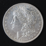 1 доллар 1880(О), фото №2