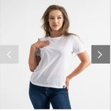 Базовая белая полубатальная футболка. 2ХL., фото №2