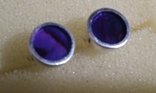 Сережки з перламутром Purple Paua Shell, фото №9