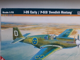 Сборная модель самолета Swedish Mustang J-26 Early/P-51B с коробкой и инструкцией., фото №3