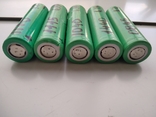 Акумулятори Li-Ion, тип18650, колір зелені, 5шт., фото №3