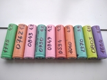 Акумулятори Li-Ion, тип18650, різного кольору, 10шт., фото №2