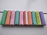 Акумулятори Li-Ion, тип18650, різного кольору, 10шт., фото №5
