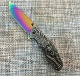 Нож складной Волк Градиент King Wolf 004C 20.5см ,Усиленый нож с клипсой, фото №5