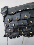 Шкіряна міні-сумка з черепами заклепками Zara, фото №12