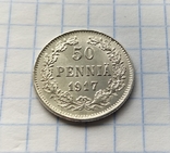 50 пенні 1917 року (без корони)., фото №2