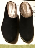 Летние пантолеты черные замшевые, размер 39, фото №2