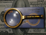 Лупа Antique Classic Maqnifyinq Glass,ручка золотий Дракон,збільшеня 6 крат,діаметр 80мм, photo number 3