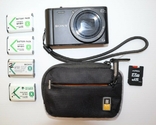 Компактний фотоапарат "Sony DSC-WX350 Black", заряд устройство, 4 аккумул-ра, карт памяти., фото №4