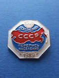 Знак Всесоюзная Перепись Населения СССР 1989, фото №2