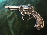 Игрушечный пистолет литье винтаж времен СССР см. видео обзор, фото №6