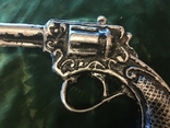 Игрушечный пистолет литье винтаж времен СССР см. видео обзор, фото №7