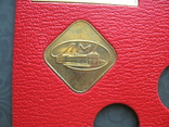 Вкладыш от годового набора 1974 ЛМД с шильдиком и жетоном, фото №4