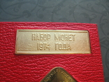 Вкладыш от годового набора 1974 ЛМД с шильдиком и жетоном, фото №10