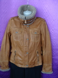 Женская кожаная куртка MAURITIUS , мягкая кожа, тонкое утепление, на 44 размер., photo number 3