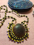Украшения этно ожерелье и браслет, семена лотоса, в подарочном футляре с серебром Англия, фото №3