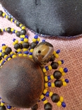 Украшения этно ожерелье и браслет, семена лотоса, в подарочном футляре с серебром Англия, фото №13