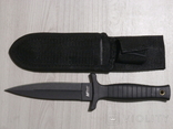 Ніж Кинжал з фіксованим клинком MTech USA MT-206BK Black 23 см,чобітний ніж з чехлом, фото №2