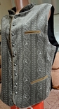 Винтаж традиционный альпийский жилет, велюр с набивным рисунком Олени, фото №2