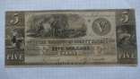 США 5 долларов 1835 г. 5 "WASHINGTON COUNTY BANK", фото №2