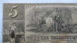 США 5 долларов 1835 г. 5 "WASHINGTON COUNTY BANK", фото №3