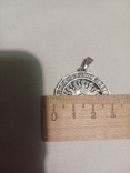 Кулон-оберіг Щит Сварога в сонці срібло 925, фото №5