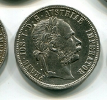 1 флорин 1877 г Серебро, фото №2