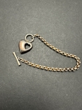Срібний браслет з сердечком, фото №2