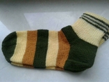 Теплі в'язані шкарпетки 41р, фото №3