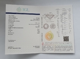 Природный бриллиант 1.03 карат с сертификатом, фото №6