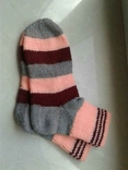 Вовняні в'язані шкарпетки 38 -39, photo number 2