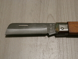 Нож складной Hufeng прямое лезвие деревянная рукоять 20 см, фото №3