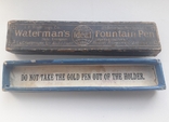 Waterman's, оригинальный коробок от перьевой ручки 20/30-е года, USA/США, фото №2