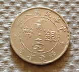 20 центов, 1918 г КВАНГ-ТУНГ, Китай, серебро, фото №2