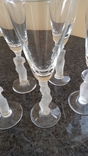 Хрустальные бокалы Royales de Champagne, узор Венера Милосская высота 21 см диаметр 7см, фото №7