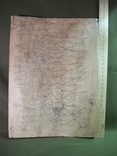 3Д41 Икона Святая Троица, письмо, дерево. Размер 21*29 см, толщина 1,7 см, фото №9