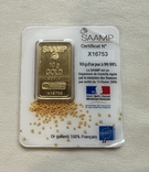 Слиток золота 10 грамм 999,9, фото №2