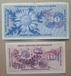 Швейцарії 10 франків 1969 та 20 франків 1971, фото №2