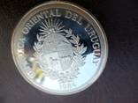 Уругвай 2000 новых песо 1984 серебро тир 15т. *11.5, фото №5