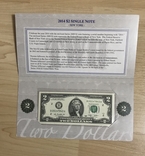 2 доллара США серия 2009 года 2014 в номере буклет, фото №4