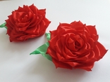 Резиночки для волос к красными розами, фото №7