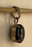 Кулон позолоченный с черным камнем. СССР, фото №8