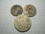 Монети Чехословакії 3 шт., фото №4