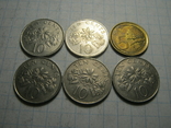 Монети Сінгапура 6 шт., фото №4