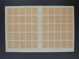 1 коп. 26 выпуск 1917 г. Пол листа 50 марок. Без наклеек и их следов., фото №2
